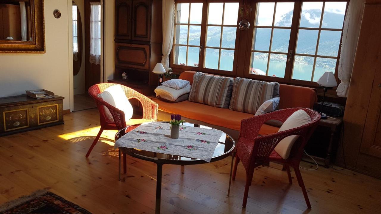 Traumhaftes Chalet Mit Seesicht Krattigen Dış mekan fotoğraf